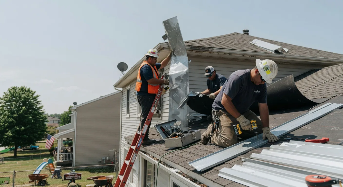Storm Damage Metal Roof Repair in Golden City, MO